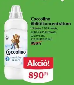 EcoFamily Coccolino öblítőkoncentrátum ajánlat