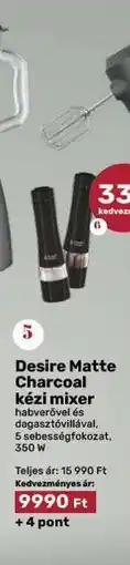 EcoFamily Desire Matte Charcoal kézi mixer ajánlat