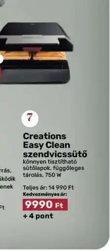 EcoFamily Creations Easy Clean szendvicssütő ajánlat