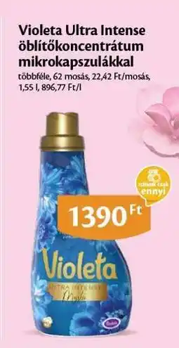 EcoFamily Violeta Ultra Intense öblítőkoncentrátum mikrokapszulákkal ajánlat