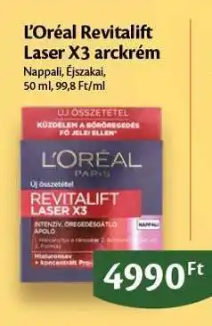 EcoFamily L’Oréal Revitalift Laser X3 arckrém ajánlat