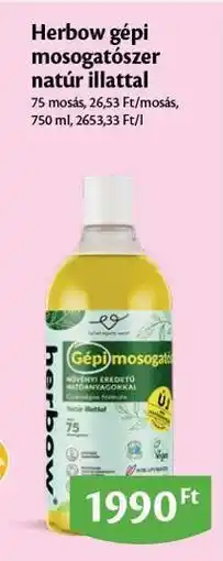 EcoFamily Herbow gépi mosogatószer natúr illattal ajánlat