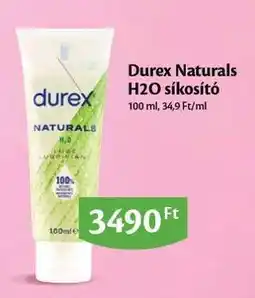 EcoFamily Durex Naturals H2O síkosító ajánlat