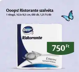 EcoFamily Ooops! Ristorante szalvéta ajánlat