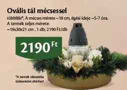 EcoFamily Ovális tál mécsessel ajánlat