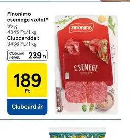Tesco Finonimo csemege szelet ajánlat
