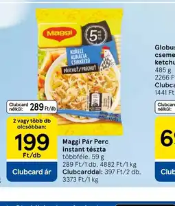 Tesco Maggi Pár Perc instant tészta ajánlat