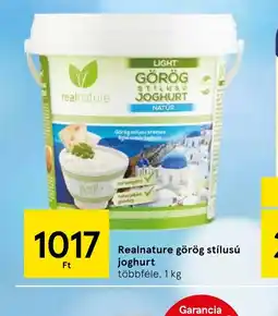 Tesco Realnature görög stílusú joghurt ajánlat