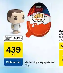 Tesco Kinder Joy meglepetéssel ajánlat