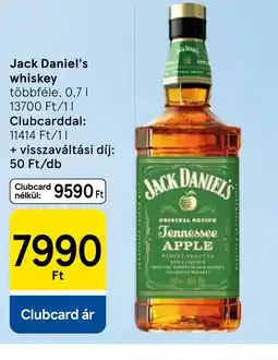 Tesco Jack Daniel's whiskey ajánlat