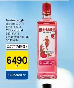Tesco Beefeater gin ajánlat