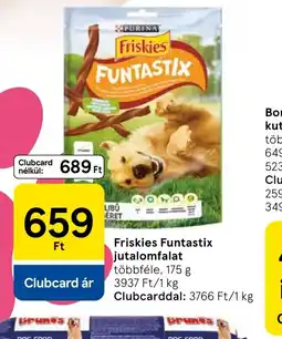 Tesco Friskies Funtastix jutalomfalat ajánlat