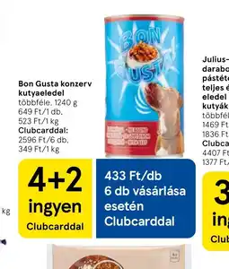 Tesco Bon Gusta konzerv kutyaeledel ajánlat