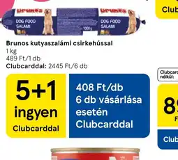 Tesco Brunos kutyaszalámi csirkehússal ajánlat