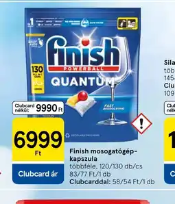 Tesco Finish mosogatgép-kapszula ajánlat