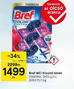 Tesco Bref WC-frissítő blokk ajánlat