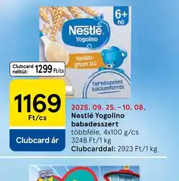 Tesco Nestlé Yogolino babadesszert ajánlat