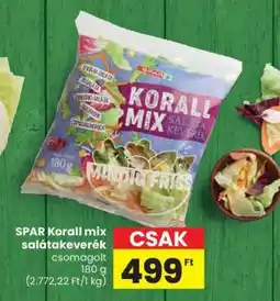 Spar SPAR Korall mix salátakeverék ajánlat