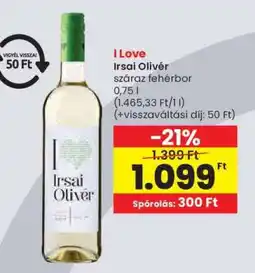 Spar I LOVE IRSAI OLIVÉR ajánlat