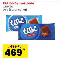 Spar TIBI Táblás csokoládé ajánlat