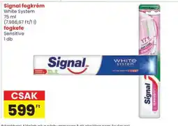 Spar Signal fogkrém White System + fogkefe ajánlat