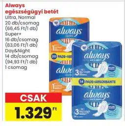 Spar ALWAYS EGÉSZSÉGÜGYI BETÉT ajánlat