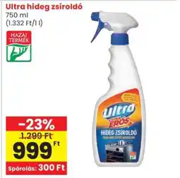 Spar Ultra hideg zsíroldó ajánlat