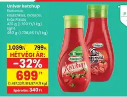 Spar UNIVER Ketchup ajánlat
