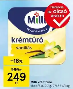 Tesco MILLI﻿﻿ Krémtúró ajánlat