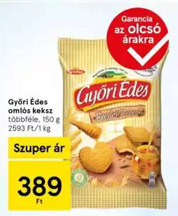 Tesco Győri Édes omlós keksz ajánlat