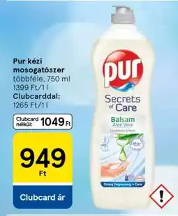 Tesco Pur kézi mosogatószer ajánlat