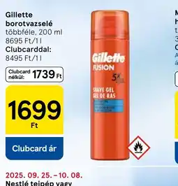 Tesco Gillette borotvazselé ajánlat