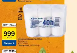 Tesco Műanyag mécses utántöltő ajánlat