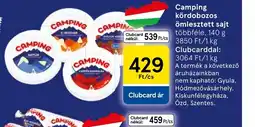 Tesco Camping kördobozos ömlesztett sajt ajánlat