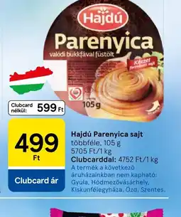 Tesco Hajdú Parenica sajt ajánlat
