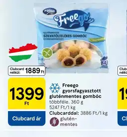 Tesco Freego Gyorsfagyasztott Gombc ajánlat