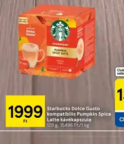 Tesco Starbucks Dolce Gusto kompatibilis Pumpkin Spice Latte kávékapszula ajánlat