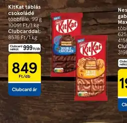 Tesco KitKat táblás csokoládé ajánlat