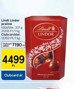 Tesco Lindt Lindor praliné ajánlat