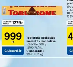 Tesco Toblerone csokoládé ajánlat