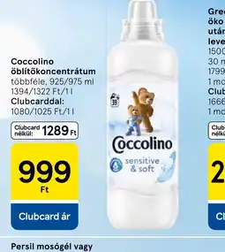 Tesco Coccolino öblítőkoncentrátum ajánlat