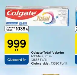 Tesco Colgate Total fogkrém ajánlat