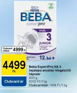Tesco Beba ExpertPro HA 3 tejalapú anyatej-kiegészítő tápszer ajánlat