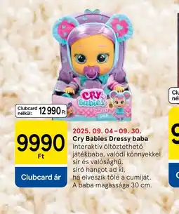Tesco Cry Babies Dressy baba ajánlat