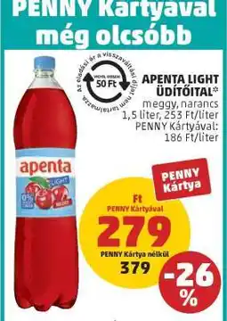 PENNY Apenta Light Üdítőital ajánlat
