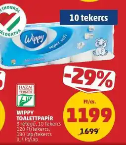 PENNY Wippy Toalettpapír ajánlat