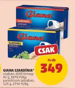 PENNY GIANA szardínia ajánlat