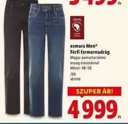 Lidl esmara Men Férfi farmernadrág ajánlat