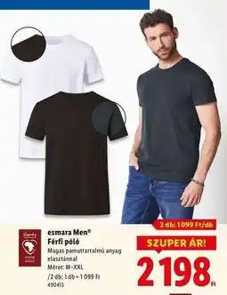 Lidl esmara Men Férfi póló ajánlat