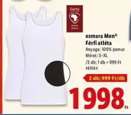 Lidl esmara Men Férfi atléta ajánlat